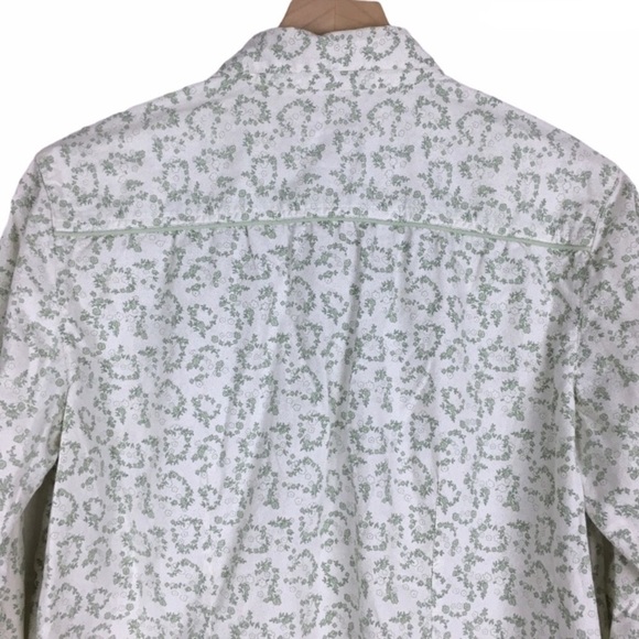 CABELAS Shirt Button Up Long Sleeve Floral Flowers Western Equestrian Size Large - Picture 4 of 10